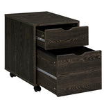 Noorvik Dark Oak Wood File Cabinet