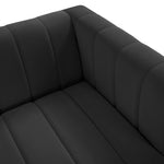 Norah Modern Black Velvet Sofa (Oversized)