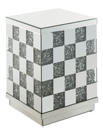 Noralie Chess Design Mirrored End Table