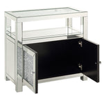 Noralie Clear Glass/Mirrored Accent Cabinet