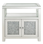 Noralie Clear Glass/Mirrored Accent Cabinet