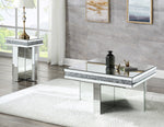 Noralie Mirrored Coffee Table with Faux Diamonds