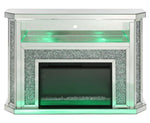 Noralie Mirrored Console Table with Fireplace & 16 LED Colors