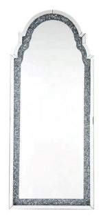 Noralie Mirrored Frame Floor Mirror with LED Light