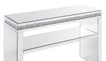 Noralie Mirrored Sofa Table with Shelf