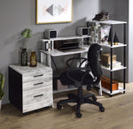 Nypho Antique White Wood Office Desk