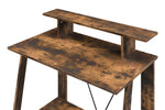 Nypho Weathered Oak Wood Office Desk