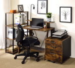 Nypho Weathered Oak Wood Office Desk