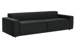 Olafur Black Velvet 2-Seat Sofa (Oversized)