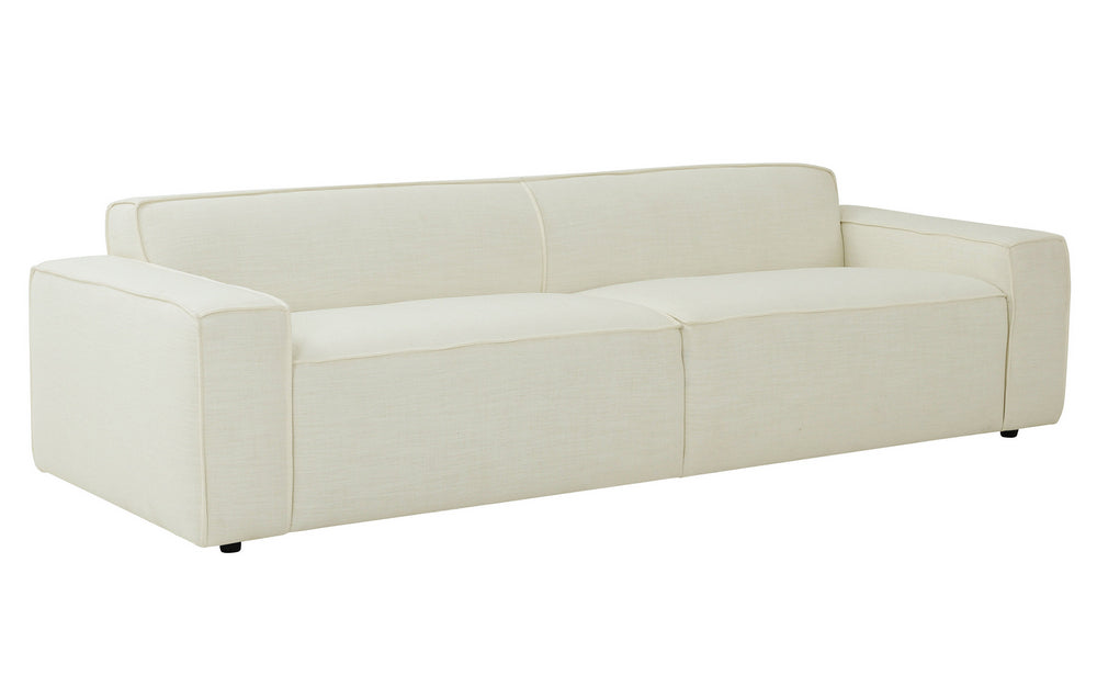 Olafur Cream Linen 2-Seat Sofa (Oversized)