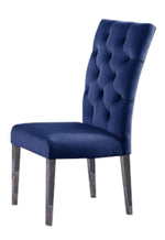 Olamide 2 Blue Velvet Side Chairs