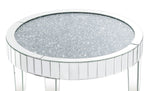 Ornat Mirrored Coffee Table with Faux Diamonds