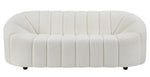 Osmash White Teddy Sherpa Tufted Sofa