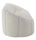 Osmash White Teddy Sherpa Tufted Sofa