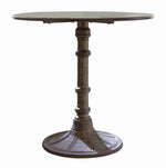 Oswego Dark Russet/Antique Bronze Round Dining Table