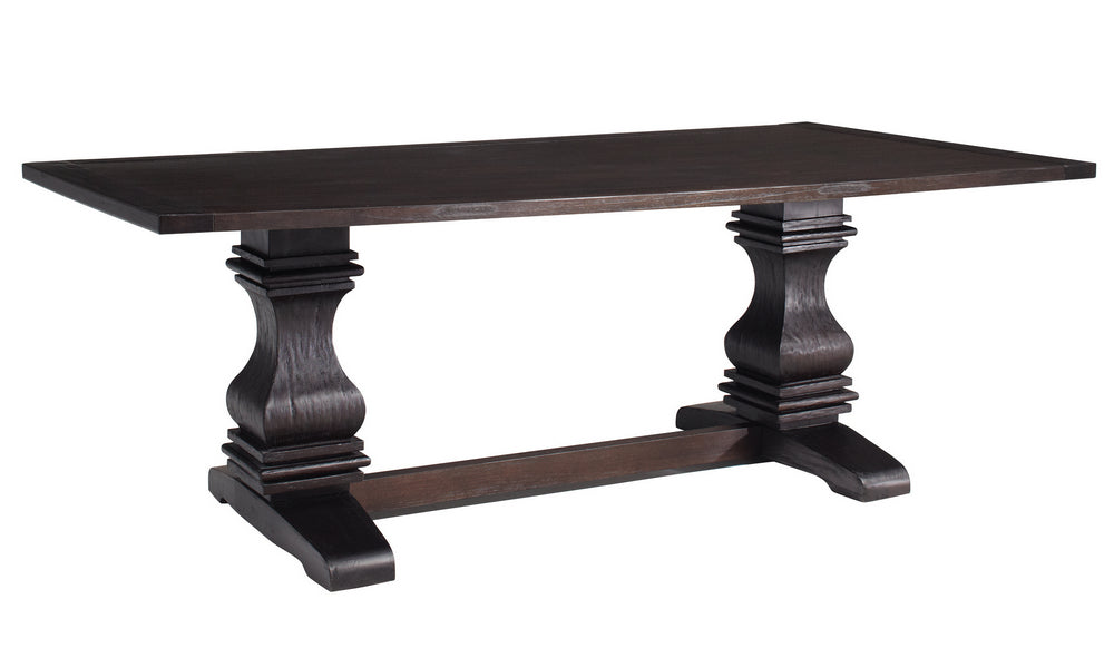 Parkins Rustic Espresso Wood Rectangular Dining Table