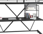 Parkview Contemporary Black Metal Full Workstation Loft Bed