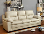 Parma Ivory Leatherette Sofa