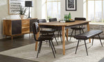 Partridge Natural Sheesham/Black Wood Dining Table