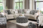 Patricia Ivory Chenille Sectional