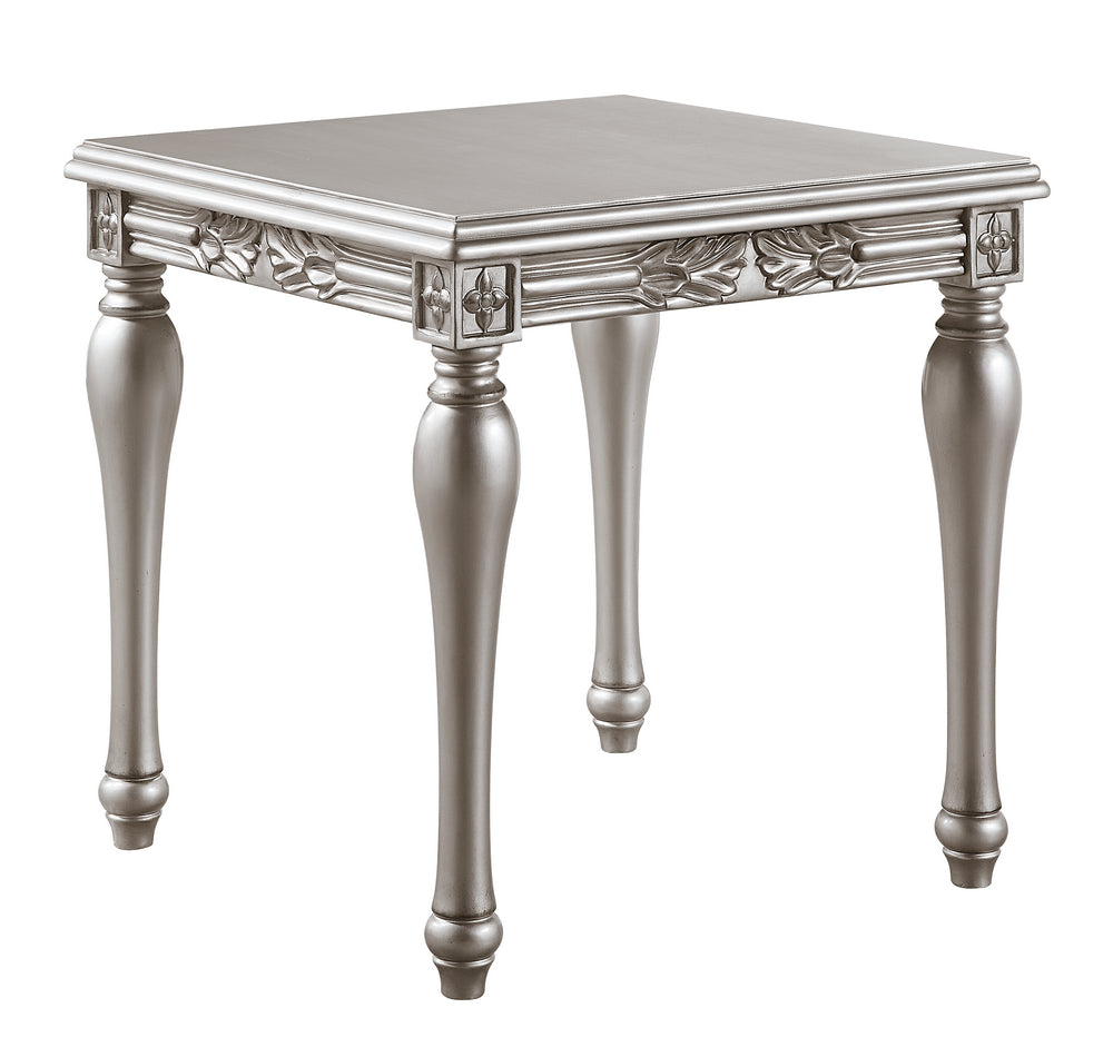 Pelumi Platinum Wood Square End Table