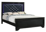 Penelope 5-Pc Midnight Star/Black Wood King Bedroom Set