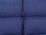 Petokea Blue Fabric Tufted Adjustable Sofa Bed