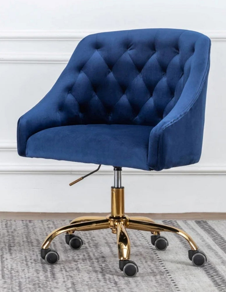Phile Blue/Gold Office Chair
