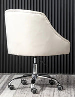 Phile Cream/Silver Office Chair