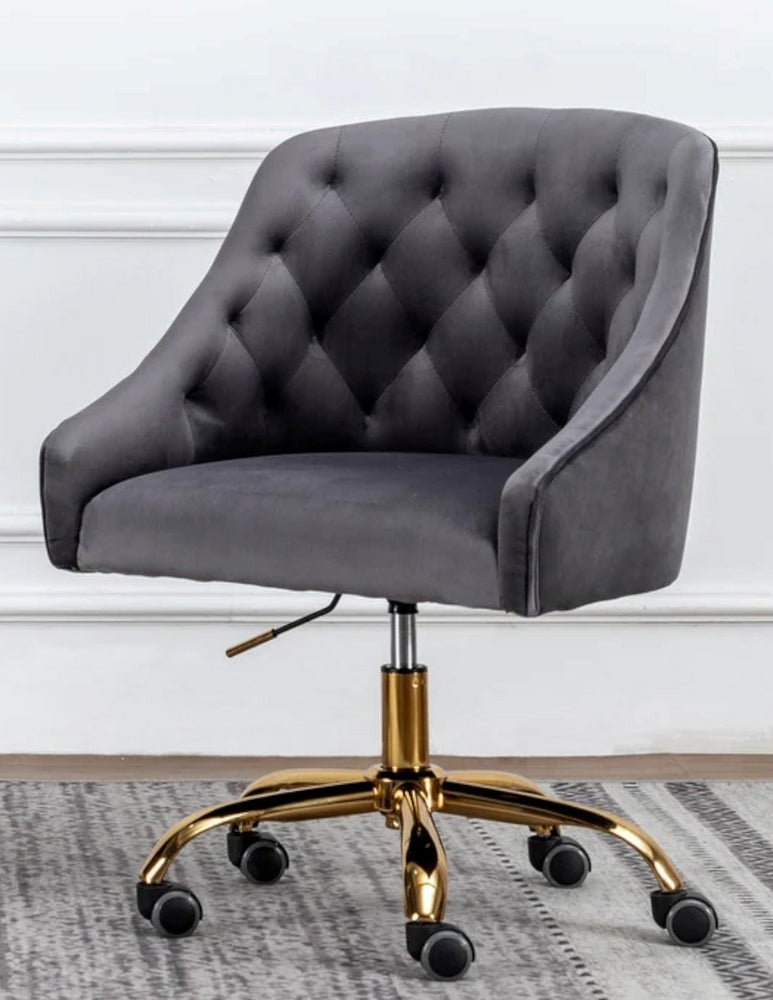 Phile Grey/Gold Office Chair