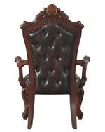 Picardy 2 Cherry Oak PU Leather/Wood Arm Chairs