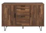 Pinacle Walnut Wood 3-Drawer Accent Cabinet