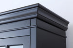 Polich Black/White Wood Cabinet