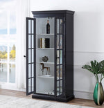 Polich Black/White Wood Cabinet
