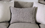 Polly Light Gray Microfiber Loveseat