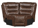 Putnam 6-Pc Brown LAF Power Recliner Sectional Sofa