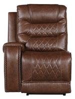 Putnam 6-Pc Brown RAF Power Recliner Sectional Sofa