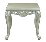 Qunsia Champagne Wood Square End Table