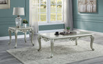 Qunsia Champagne Wood Square End Table