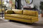 Radia Turmeric Top Grain Leather Sofa