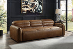 Rafer Cocoa Top Grain Leather Sofa (Oversized)