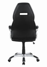 Raffaella Black Leatherette Adjustable Office Chair