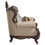 Ragnar Light Brown Fabric/Cherry Wood Chair