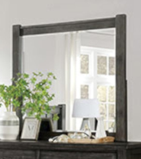 Regensburg Dark Gray Wood Dresser Mirror