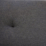 Reilly Gray Linen-Like Fabric Futon Sofa