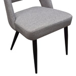 Reveal 2 Grey Fabric/Metal Side Chairs