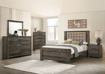 Ridgedale 5Pc Weathered Dark Brown King Bedroom Set (Oversized)