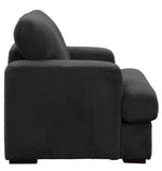 Rivermeade Gray Textured Plush Microfiber Chair