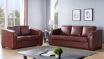 Rohan Brown PU Leather Sofa