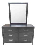 Romeo Wenge Black Wood Dresser Mirror